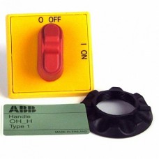 ABB OHYS1AH1 Ручка управления (желто-красная)для управления через д верь рубильниками типа OT16..80F