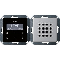 Gira E22 Алюминий Радио скрытого монтажа