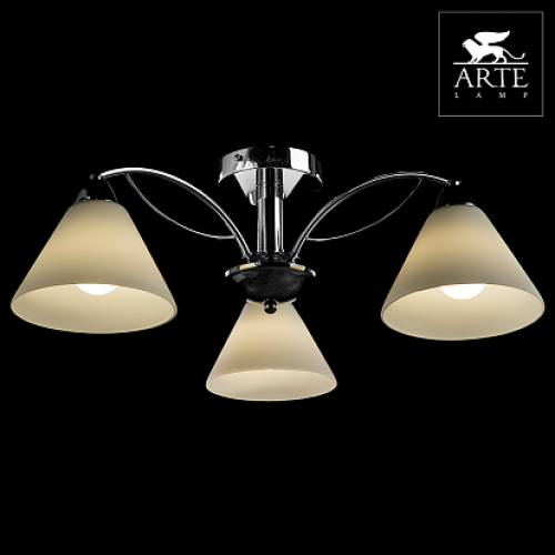 Arte Lamp Federica Хром/Белый Светильник потолочный 3x40W 3xE14