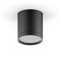 Gauss Черный Светильник LED накладной с рассеивателем 6W 3000K 68х75мм 1/30