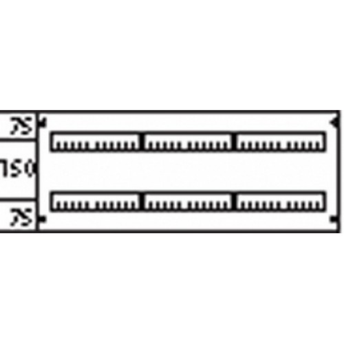 ABB Пластрон с прорезями 3ряда/2 рейки-150мм