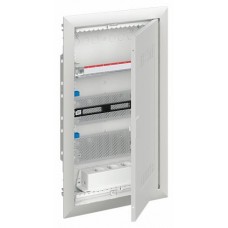 ABB Шкаф мультимедийный с дверью с радиопрозрачной вставкой UK636MW (3 ряда)