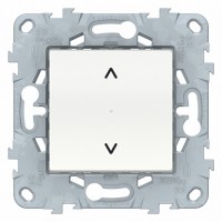 SE Unica New Бел Выключатель Wiser управление жалюзи