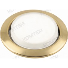 Comtech Carina Светильник точечный штамп неповор, 13W, LED/КЛЛ GХ53, 220-240 IP20, матовое золото