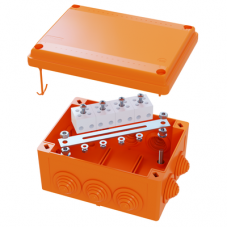 DKC Коробка пластиковая FS с кабельными вводами и клеммниками IP55,240x190x90 мм,6р, 450V, 20A, 10 мм.кв, нержавеющий контакт