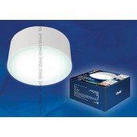 Uniel Светильник LED накладной круг 10W IP20 4500K белый 800lm 170х90mm