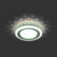 Gauss Светильник Backlight Gu5.3 3W LED 3000K 1/30 круг, хром/белый