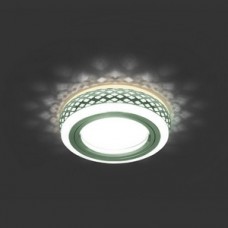 Gauss Светильник Backlight Gu5.3 3W LED 3000K 1/30 круг, хром/белый