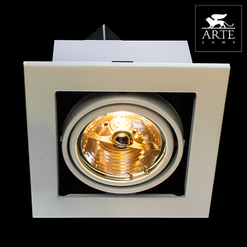 Arte Lamp Cardani Белый Светильник точечный встаиваемый 50W G5,3 1x500lm
