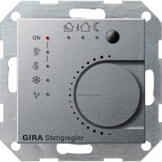 Gira KNX S-55 Алюминий Многофункциональный термостат с коплером