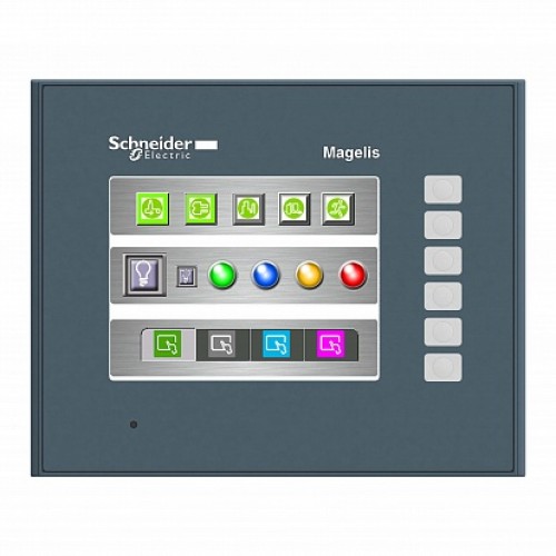 SE Magelis Сенсорный цветной терминал 3,5" 320х240 TFT 6 кн.,RJ45 RS232/485 SUB-D 64Мб/128кБ