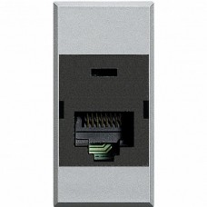 BT Axolute Алюминий Розетка компьютер RJ45 6 кат. FTP 1 мод 110 IDC