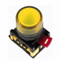 IEK Лампа AL-22TE сигнальная d22мм желтый неон/240В цилиндр