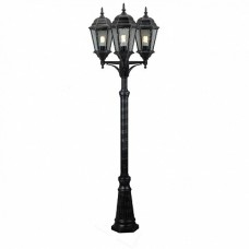 Arte Lamp Genova Черный/Белый Светильник уличный наземный 3x75W E27