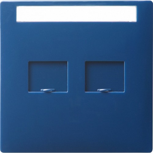 Gira S-Color Синий Накладка для подкл. вычисл. техники 2 входа
