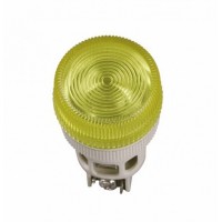 IEK Лампа ENR-22 сигнальная d22мм желтый неон/240В цилиндр