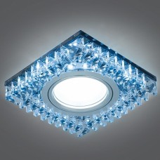 Gauss Светильник Backlight Gu5.3 LED 4100K 1/40 квадрат, черн.кристал/хром