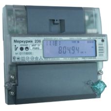 Меркурий электросчетчик 236ART-03 PQRS 5-10А; *230/400 (кт. 0,5S/1,0; оптопорт; RS485; DIN)