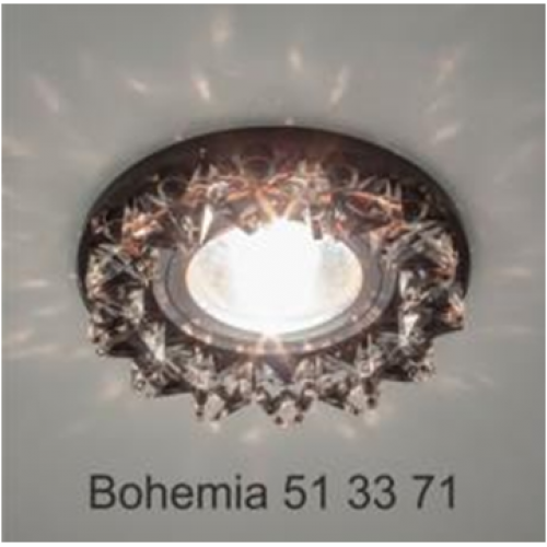 Italmac Bohemia 51 33 71 Светильник декоративный из ограненного стекла, MR16, черный