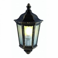 Arte Lamp Portico Черный/Прозрачный Светильник уличный настенный 1x75W E27