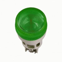 IEK Лампа ENR-22 сигнальная d22мм зеленый неон/240В цилиндр