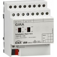 Gira KNX Актор 2-канальный 16 А, возм ручное управление DIN-рейка