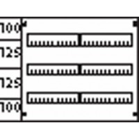 ABB Пластрон размером 450х500мм с прорезями 2 ряда, 3 рейки