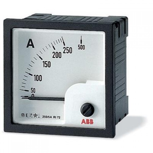 ABB AMT Амперметр постоянного тока без шкалы AMT2-A2/72,вкл. через шунт 60 мВ