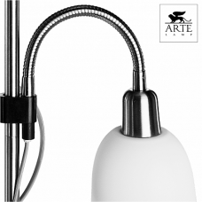 Arte Lamp Duetto Серебро/Белый Торшер 60W/25W E14/E27