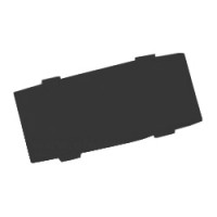 Legrand Osmoz Вставка-маркер для этикеток без надписей чёрная узкая