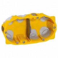 Legrand Встраиваемая коробка Batibox трехмодульная энергосберегающая глубина 40 мм