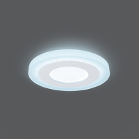 Gauss Светильник Backlight BL115 Кругл. Акрил, 3+3W, LED 4000K, O105, 1/40