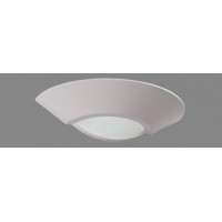 СТ PLW 001 Светильник настенный отраженного света, гипсовый/вставка из мат.силикат.стекла, белый