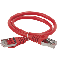 IEK ITK Коммутационный шнур (патч-корд), кат.5Е FTP, 0,5м, красный