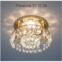 Italmac Florencia 51 11 04 Светильник штампованный с подвесным стеклом, основание золото, MR16