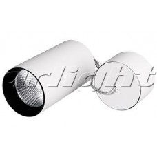 Arlight Светильник подвесной SP-POLO-R85-2-15W Warm White 40deg (White, Black Ring)
