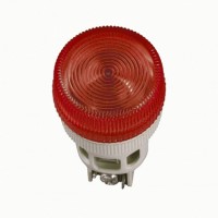 IEK Лампа ENR-22 сигнальная d22мм красный неон/240В цилиндр