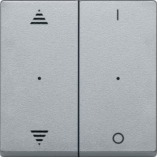 SE Merten KNX\EIB SM Алюминий Клавиша для модуля 2-кнопочного выключателя, с символами ВВ/ВН, 1/0