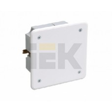 IEK Коробка КМ41021 распаячная 92х92x45мм для полых стен (с саморезами, метал. лапки, с крышкой )