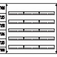 ABB Пластрон размером 750х750мм глухой 3 ряда, 5 реек