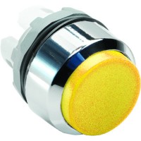 ABB MP Кнопка MP4-20Y желтая выступающая (только корпус) без подсветки с фиксацией