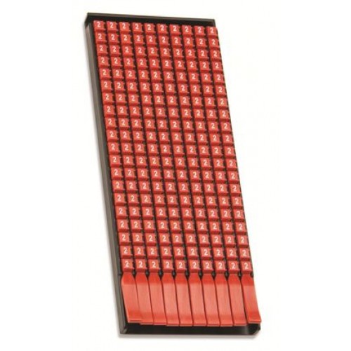 DKC Маркер для кабеля сечением 1,5-2,5 мм пустой красный