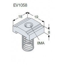 ABB Гайка М8 для EV1050 (100шт)