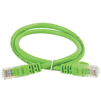 IEK ITK Коммутационный шнур (патч-корд), кат.5Е UTP, 1,5м, зеленый