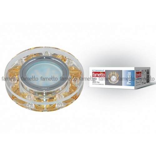 Uniel Fametto Peonia Светильник LED GU5.3 металл/хром/стекло/цвет прозрачный с элементами золота
