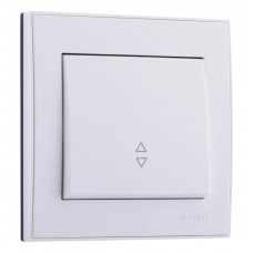 RAIN Выключатель проходной белый (10шт/120шт)