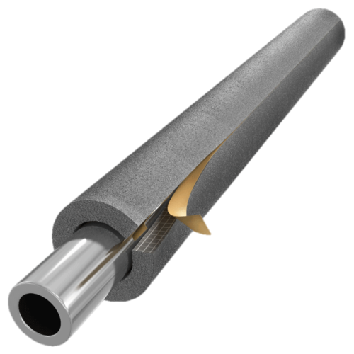 Трубка вспененный полиэтилен SUPER SK толщина 13 мм L=2м Тмакс=95oC серый самоклеящаяся Energoflex