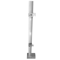 Кронштейн напольный регулируемый H=600мм стальной крепление за монтажную скобу для панельных радиаторов тип 10/11/20/30 белый Heaton
