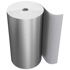 Рулон вспененный полиэтилен SUPER AL толщина 5 мм Тмакс=95oC серый с покрытием алюминиевой фольгой Energoflex