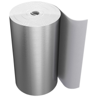 Рулон вспененный полиэтилен SUPER AL толщина 10 мм Тмакс=95oC серый с покрытием алюминиевой фольгой Energoflex